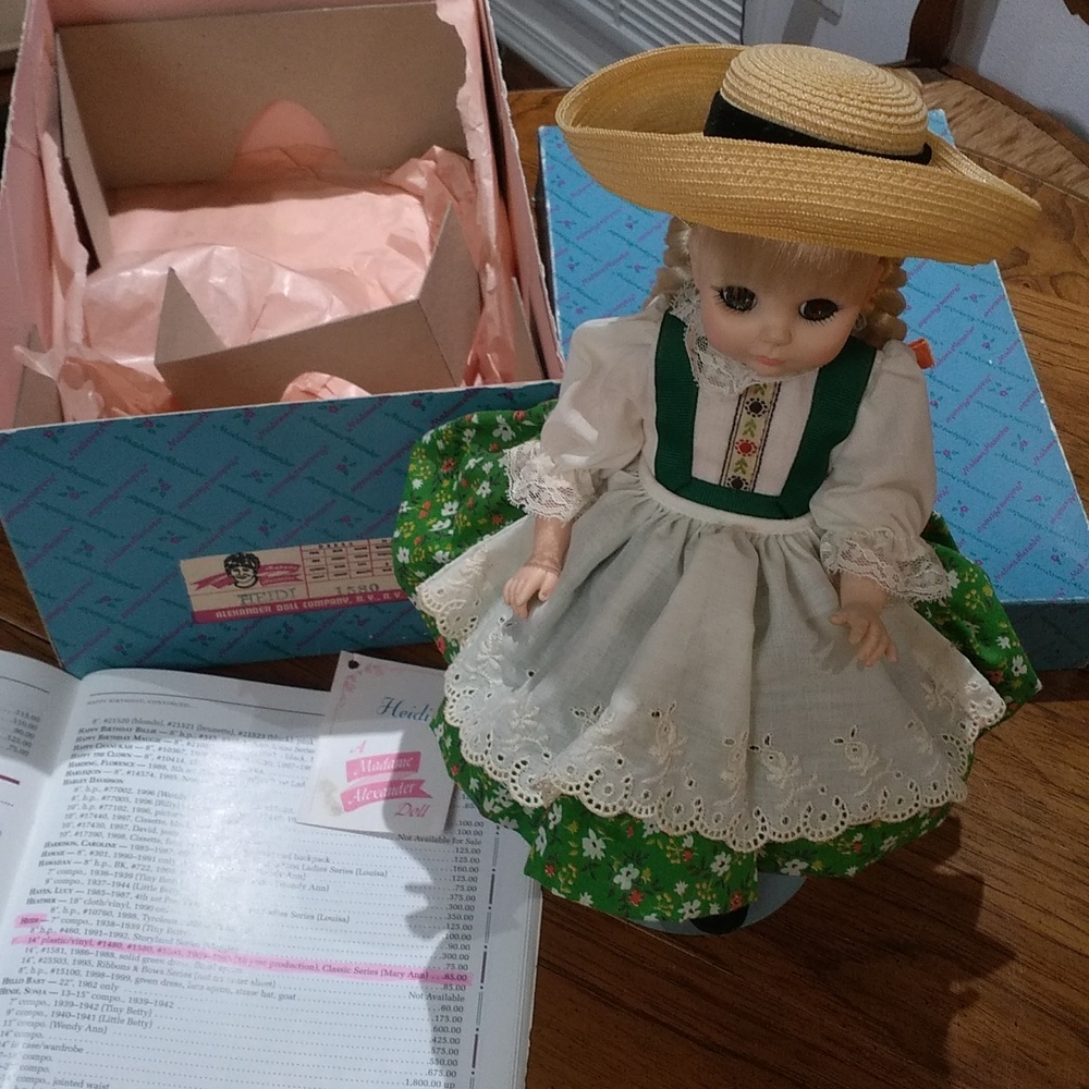Doll Madame Alexander Heidi doll 14 inch and box